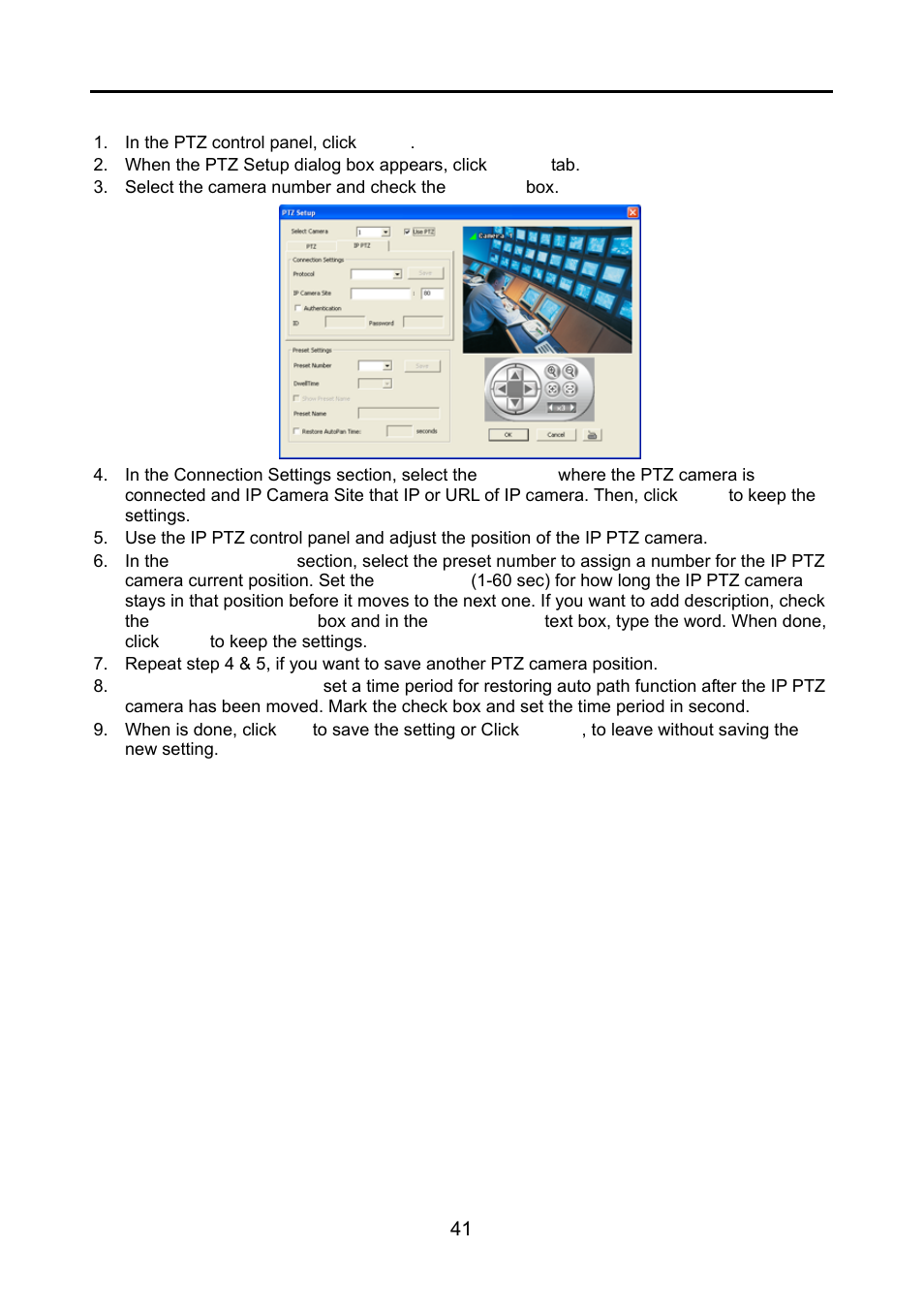 2 setup the ip ptz camera, Setup the ip ptz camera | AVerMedia Technologies NV 6000 EXP User Manual | Page 50 / 120