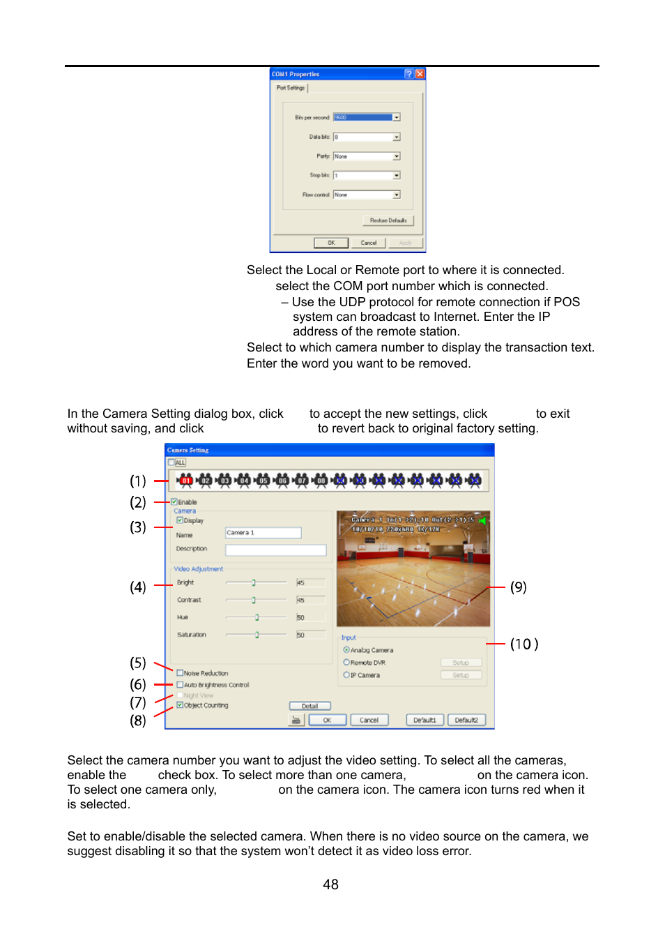 2 camera setting, Camera setting | AVerMedia Technologies NV 6000 EXP User Manual | Page 57 / 120