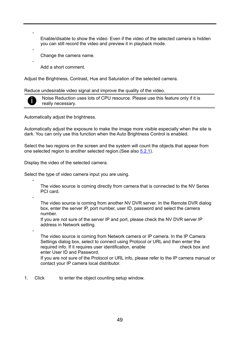 Setup the object counting | AVerMedia Technologies NV 6000 EXP User Manual | Page 58 / 120