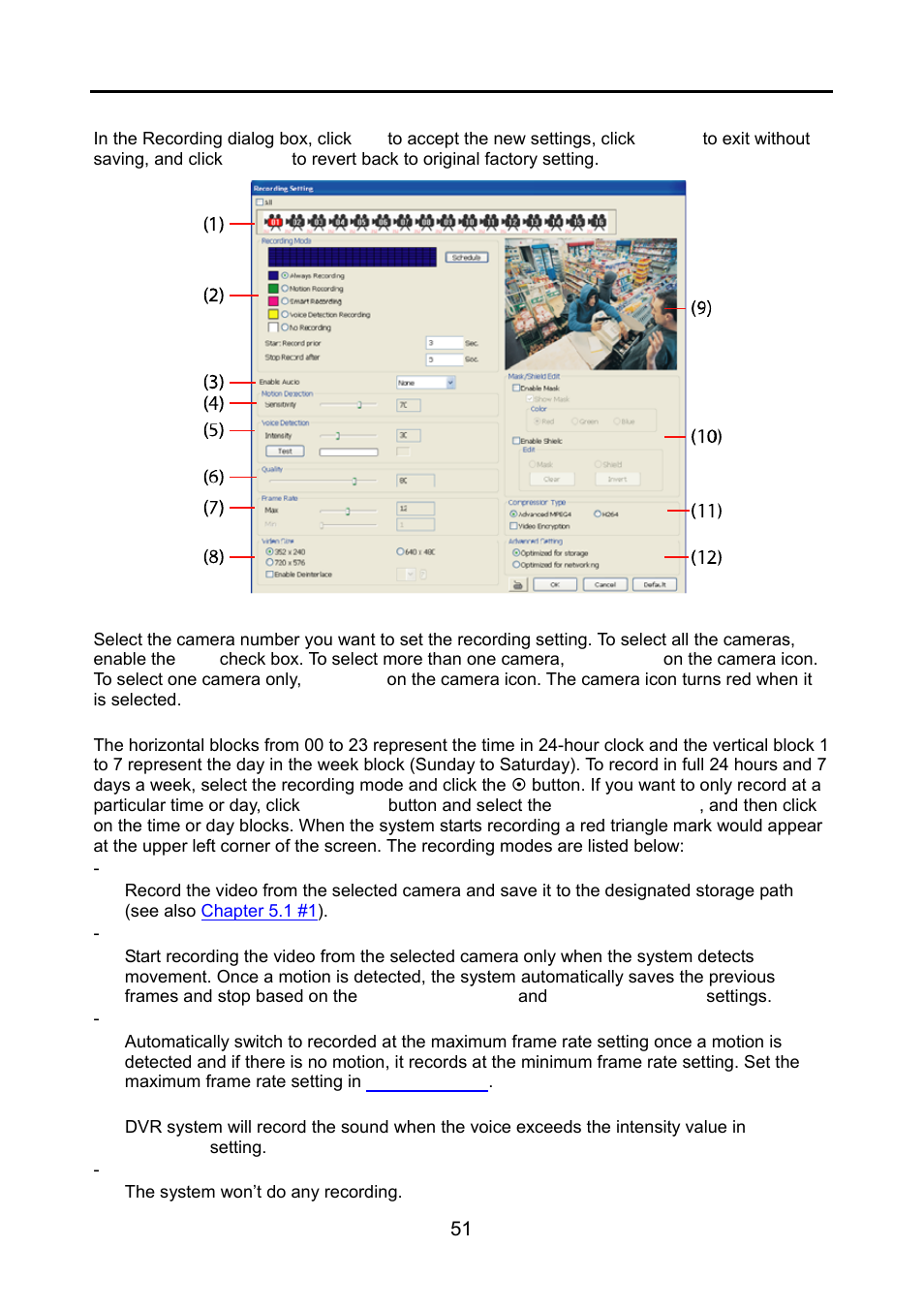 3 recording setting, Recording setting | AVerMedia Technologies NV 6000 EXP User Manual | Page 60 / 120