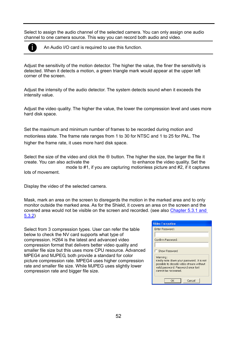 Rate setting in, 7) frame rate | AVerMedia Technologies NV 6000 EXP User Manual | Page 61 / 120