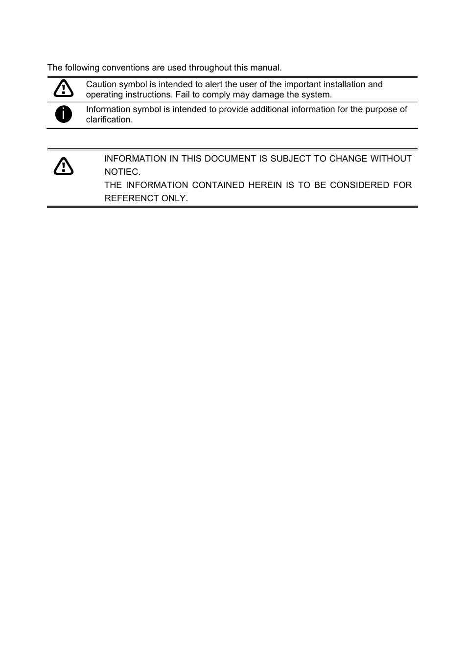 Manual conventions | AVerMedia Technologies NV 6000 EXP User Manual | Page 9 / 120