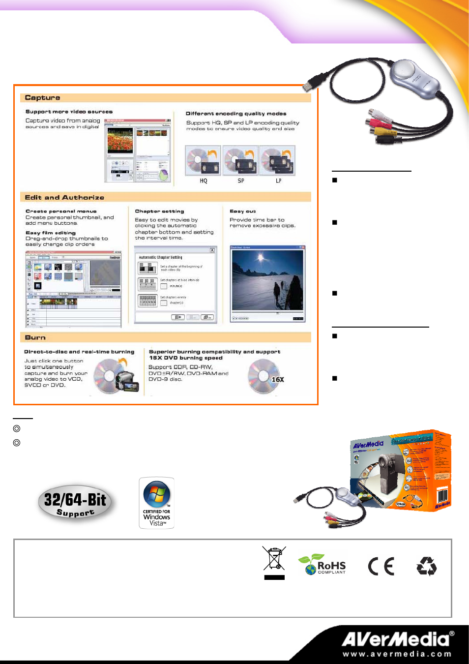 AverMedia C 038 User Manual | Page 2 / 2