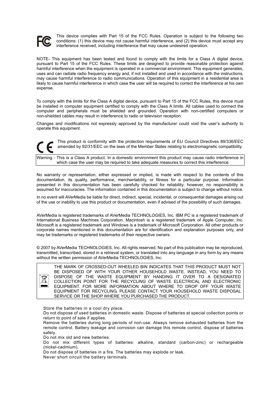 AVerMedia Technologies EB1504 User Manual | Page 2 / 37