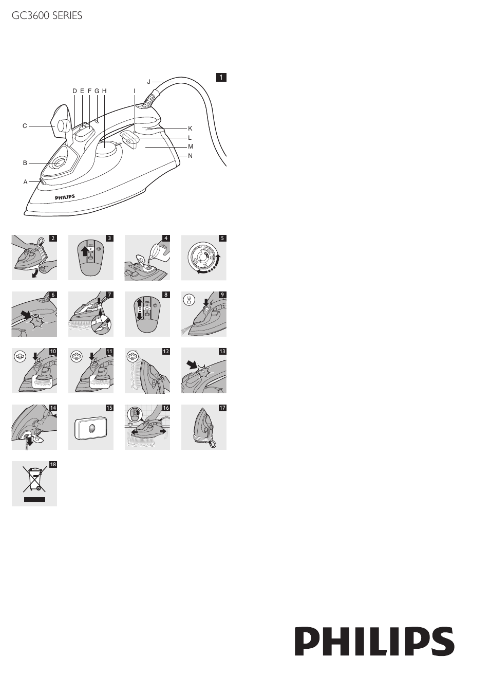 Philips EnergyCare Fer vapeur User Manual | 13 pages