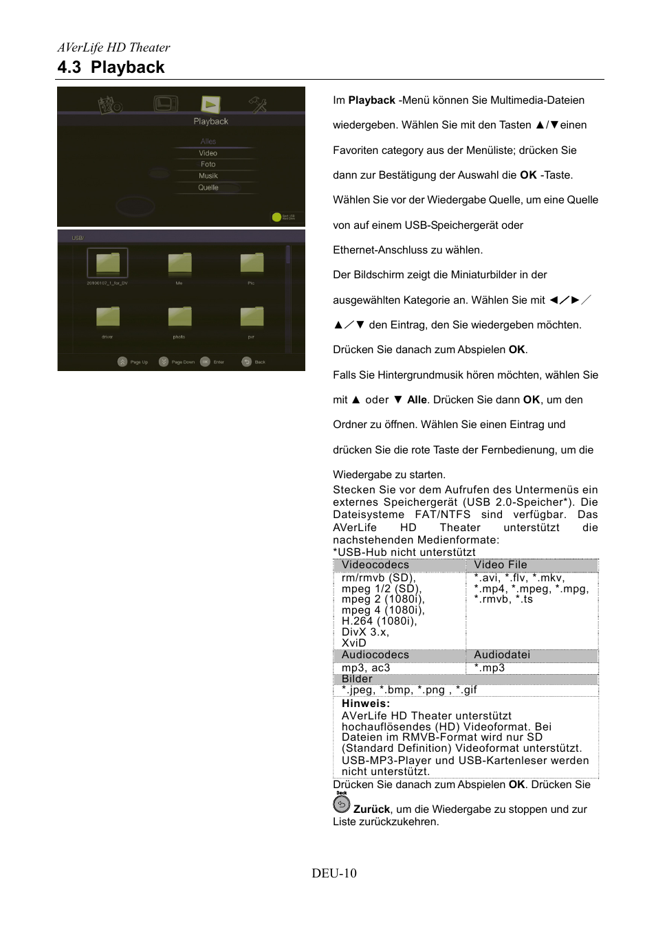 3 playback | AVerMedia Technologies AVerLife HD Theater A211 User Manual | Page 28 / 96