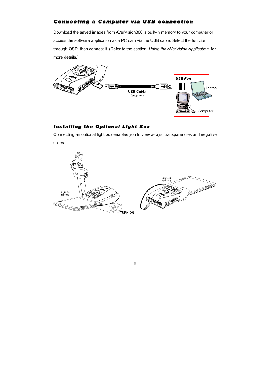 AVerMedia Technologies AVerVision300i User Manual | Page 14 / 38