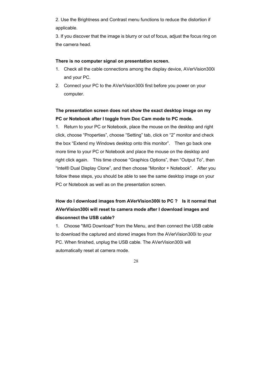 AVerMedia Technologies AVerVision300i User Manual | Page 34 / 38