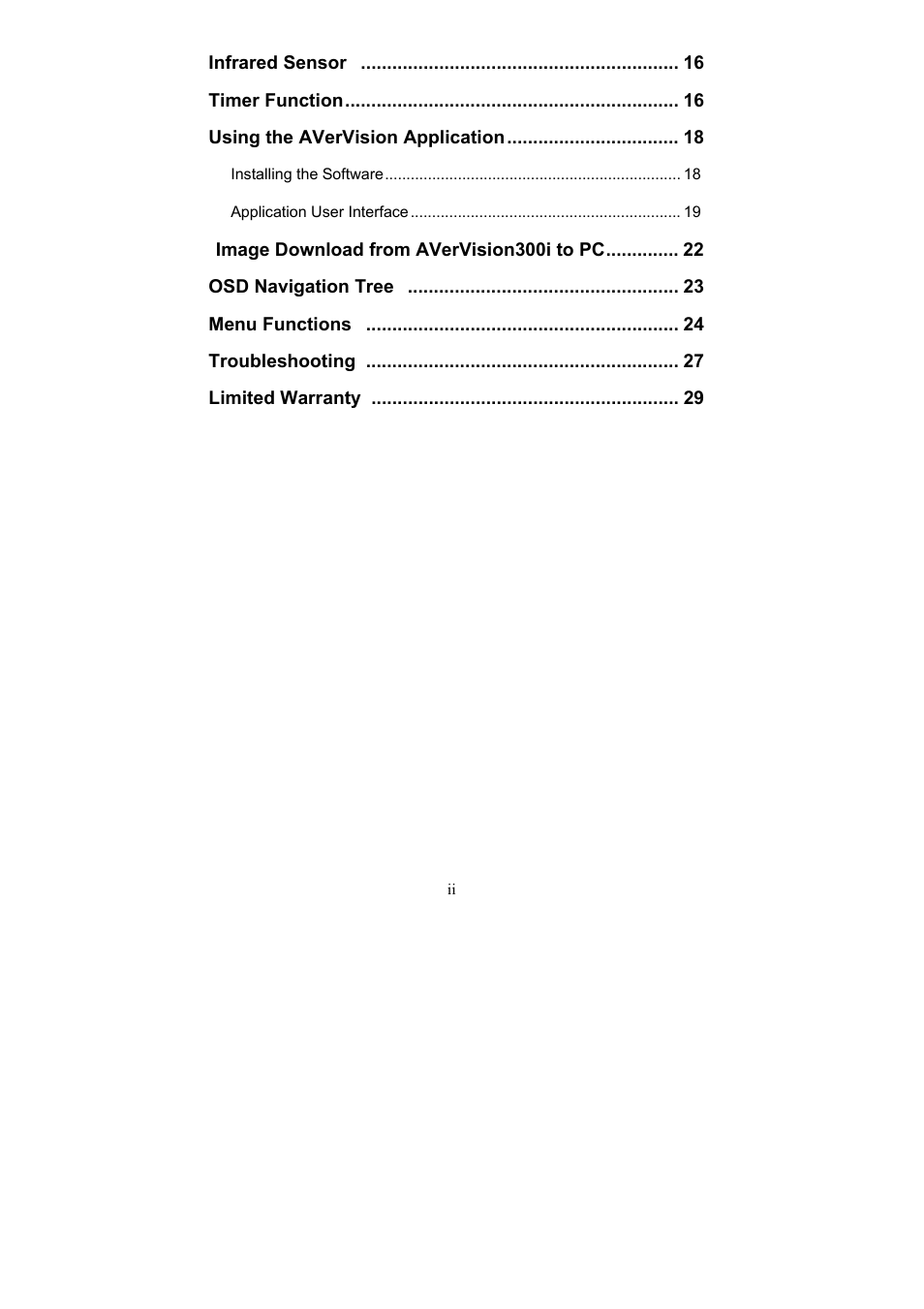 AVerMedia Technologies AVerVision300i User Manual | Page 6 / 38
