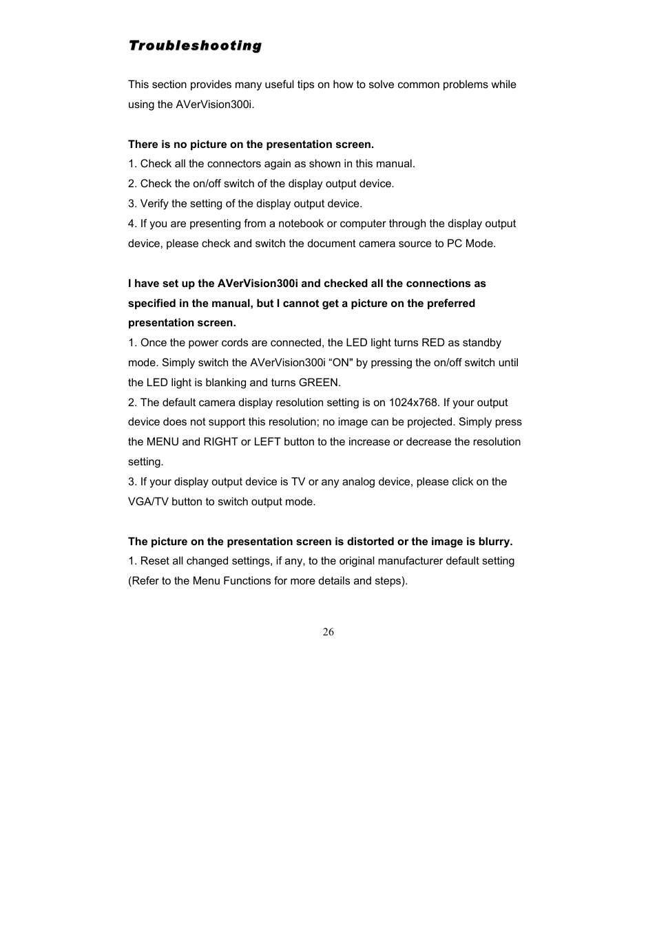 AVerMedia Technologies Document Camera User Manual | Page 31 / 35