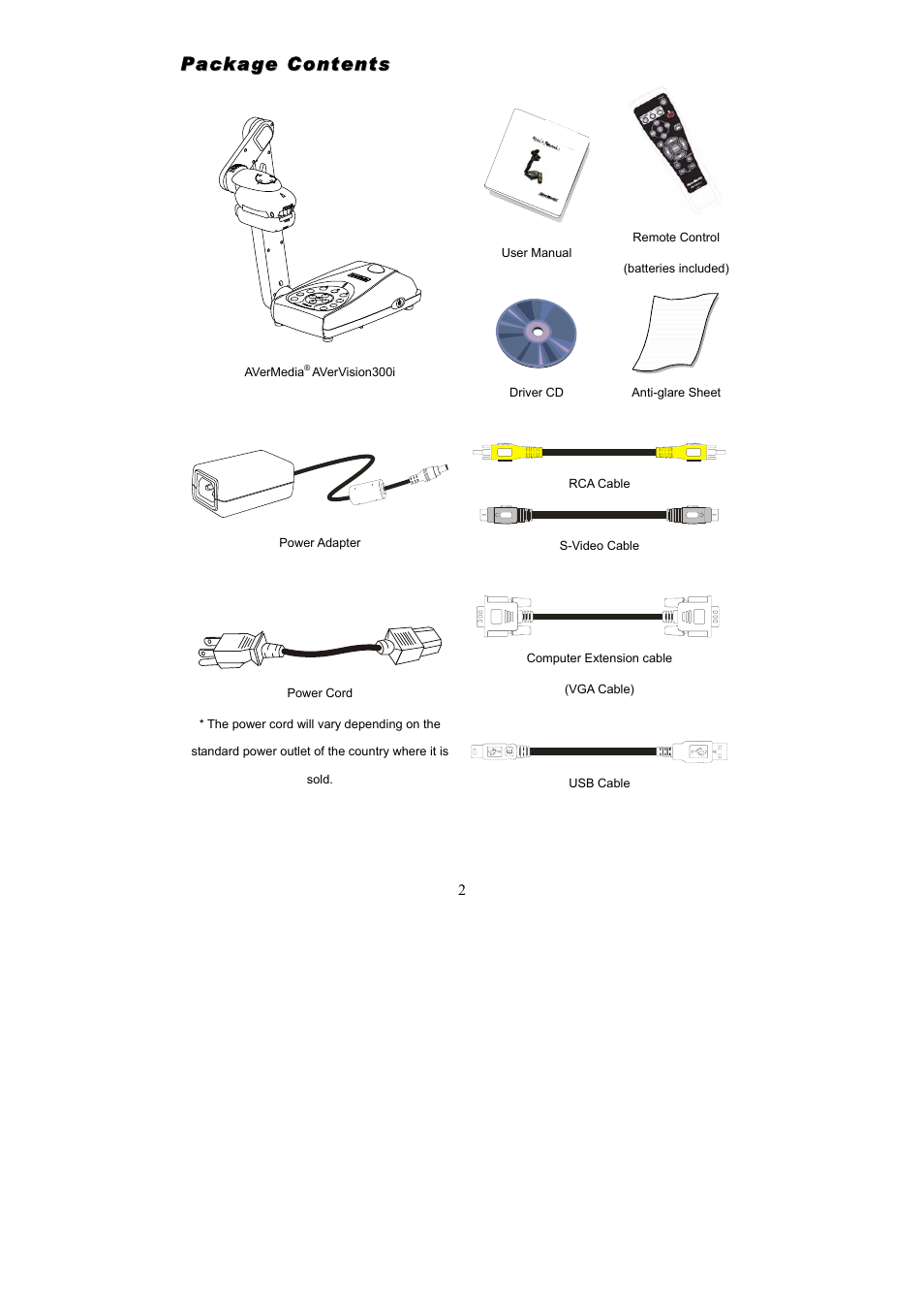 AVerMedia Technologies Document Camera User Manual | Page 7 / 35