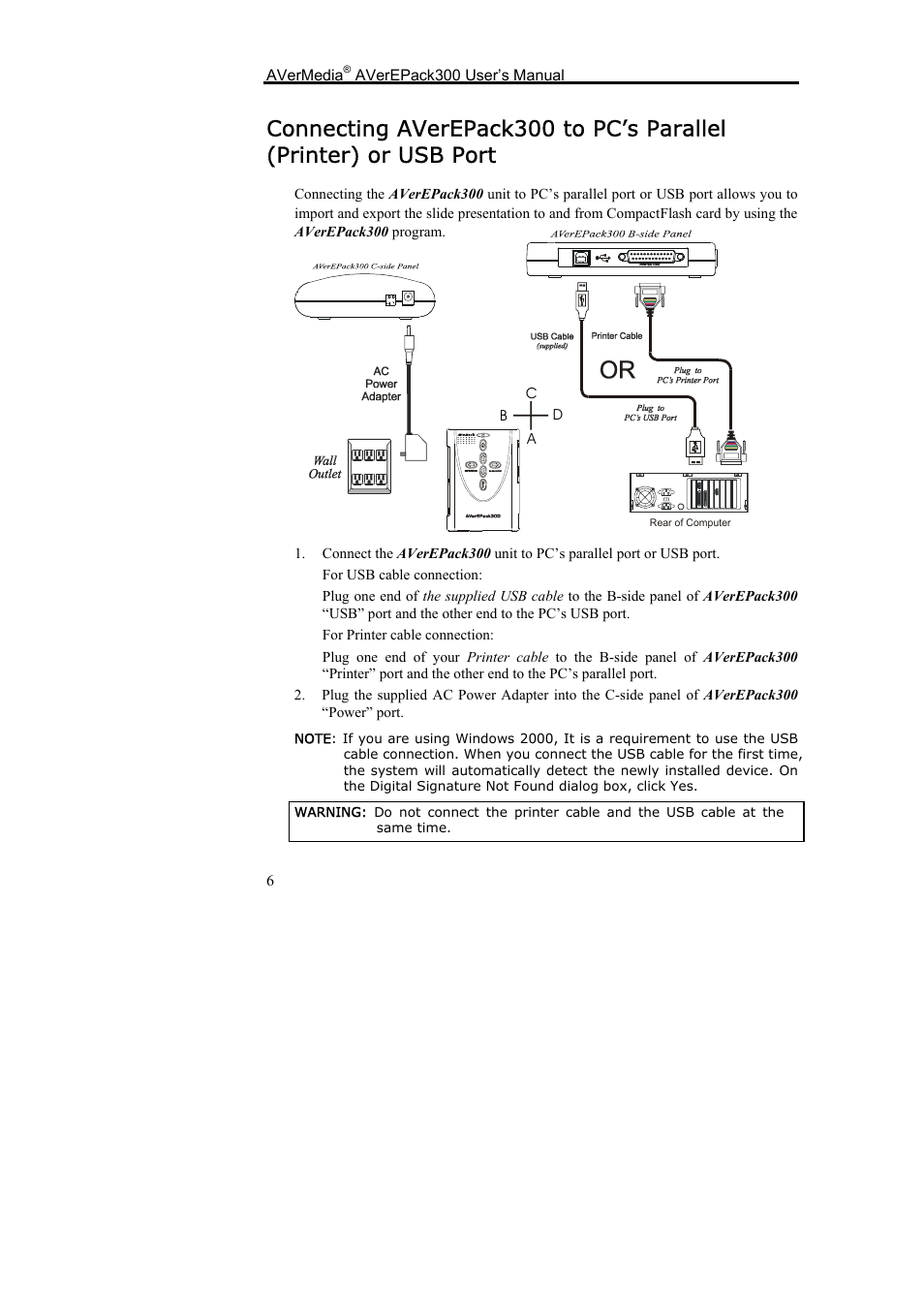 AVerMedia Technologies AverEPack300 User Manual | Page 10 / 38