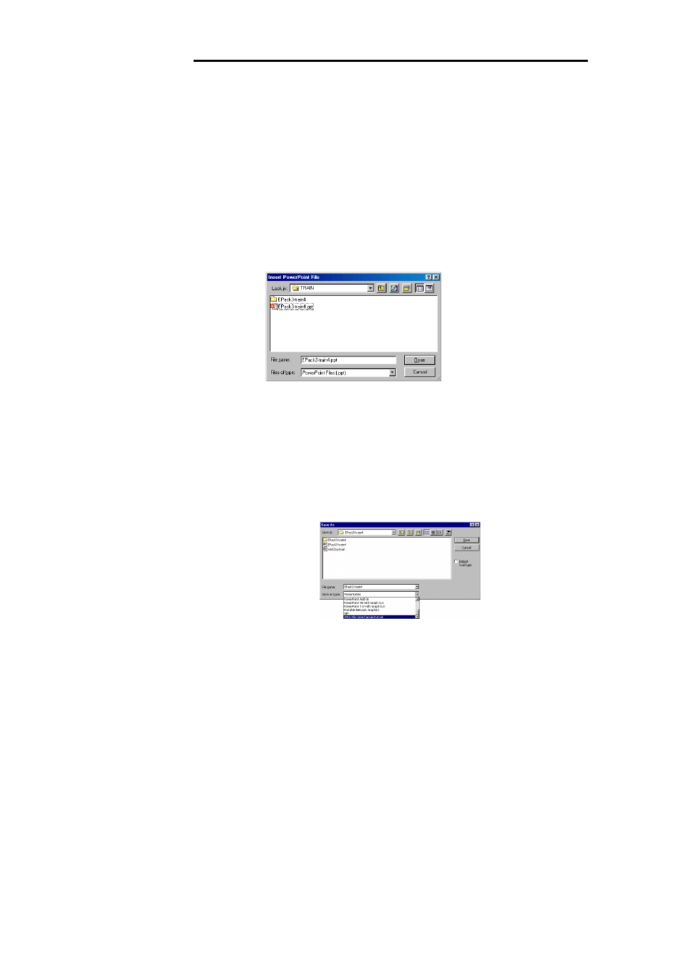 Insert and convert powerpoint slide presentation, For powerpoint 2000 version, For lower (other) powerpoint version | AVerMedia Technologies AverEPack300 User Manual | Page 20 / 38