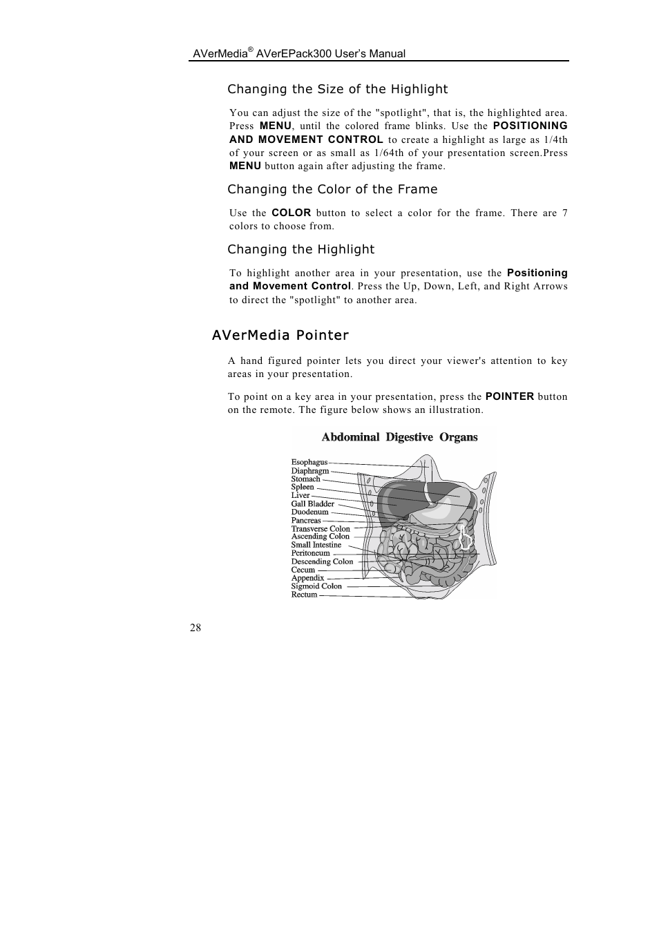 Avermedia pointer | AVerMedia Technologies AverEPack300 User Manual | Page 32 / 38