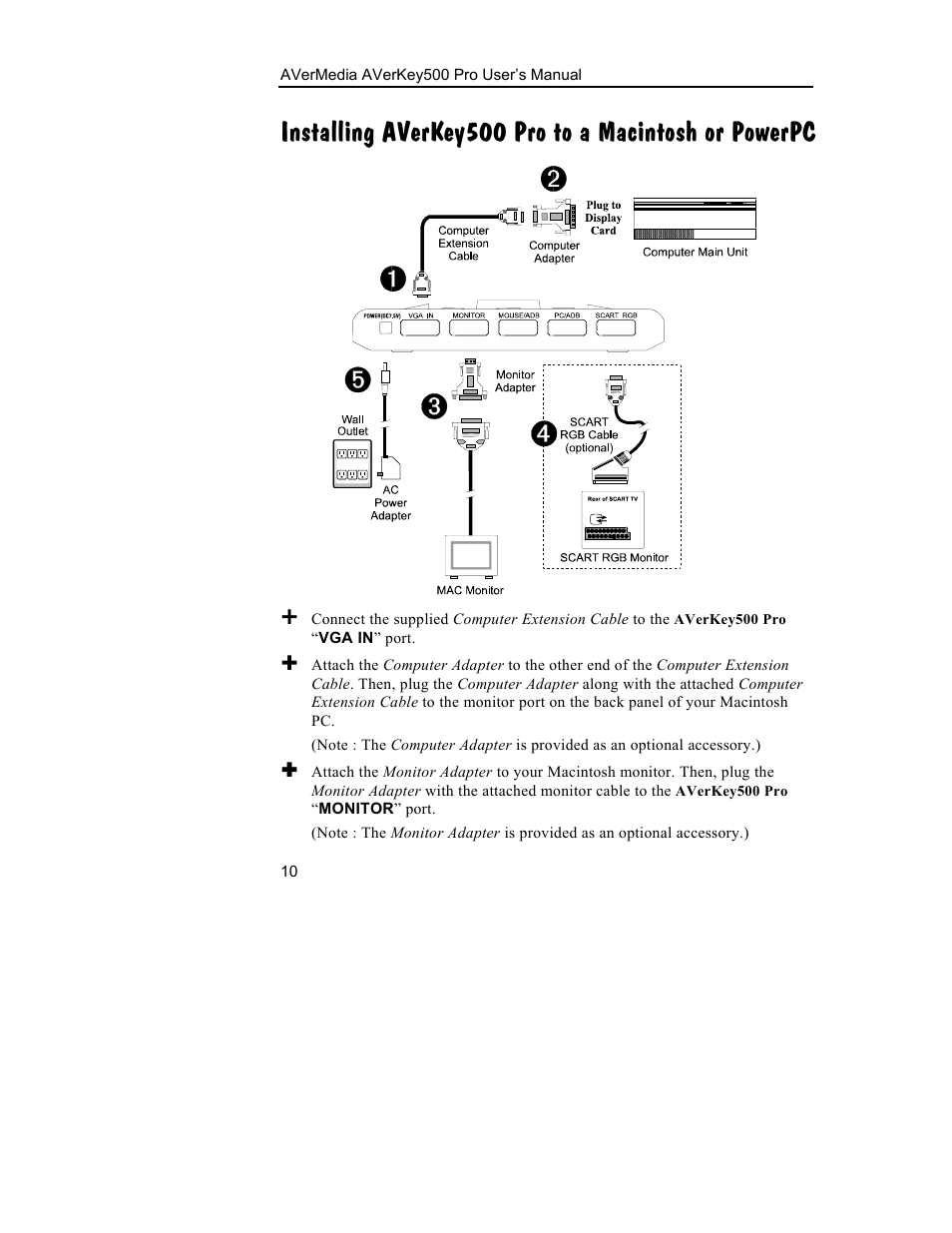 AVerMedia Technologies 500 User Manual | Page 13 / 37
