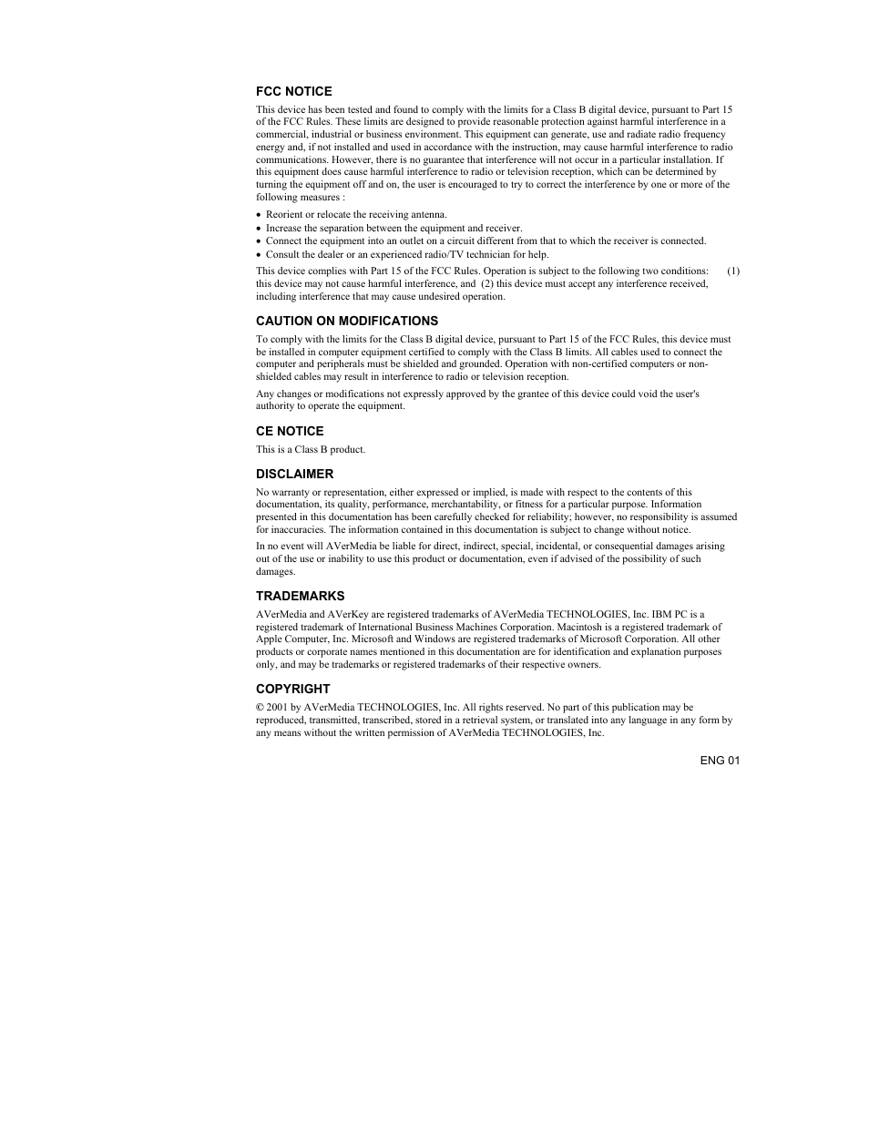 AVerMedia Technologies 500 User Manual | Page 2 / 37