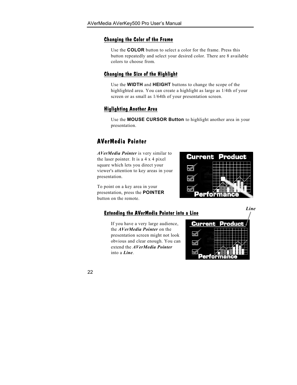 Avermedia pointer | AVerMedia Technologies 500 User Manual | Page 25 / 37