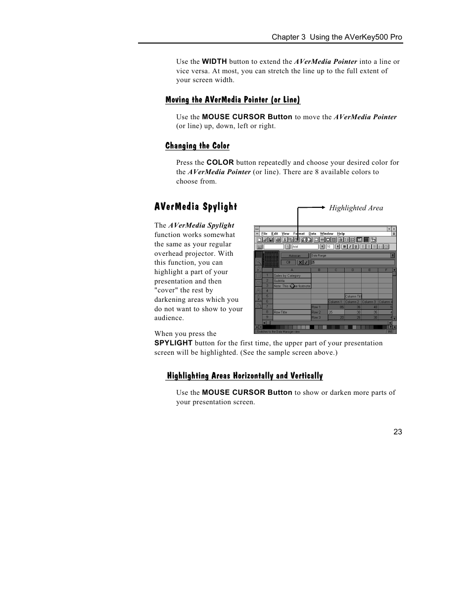 Avermedia spylight | AVerMedia Technologies 500 User Manual | Page 26 / 37