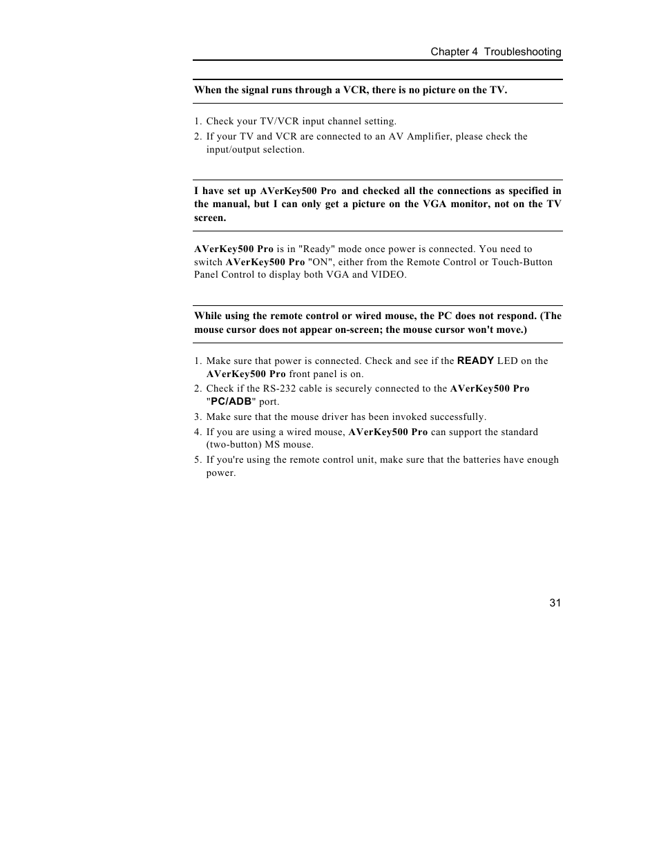 AVerMedia Technologies 500 User Manual | Page 34 / 37