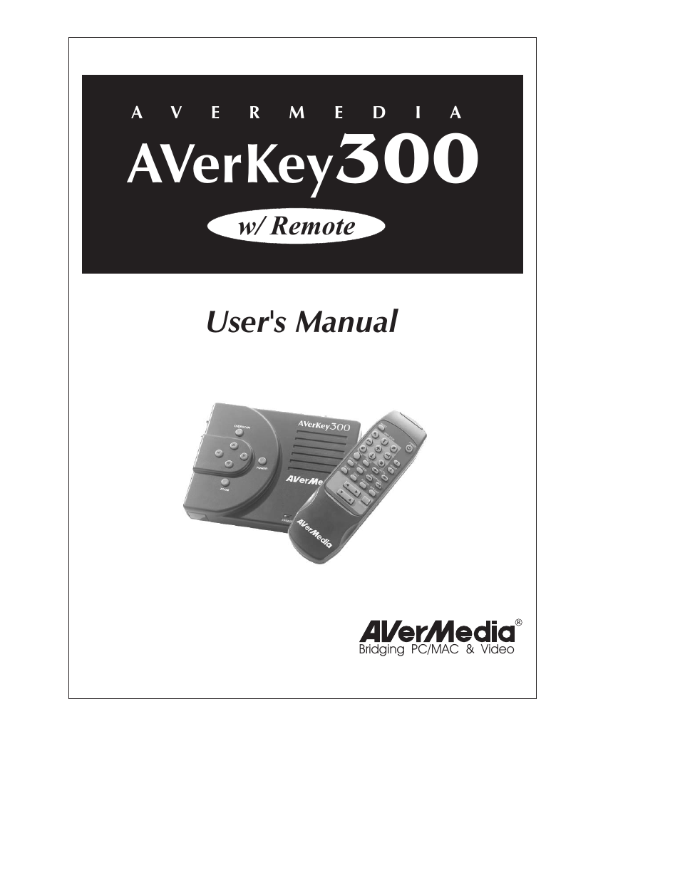 AVerMedia Technologies AVerKey300 User Manual | 32 pages
