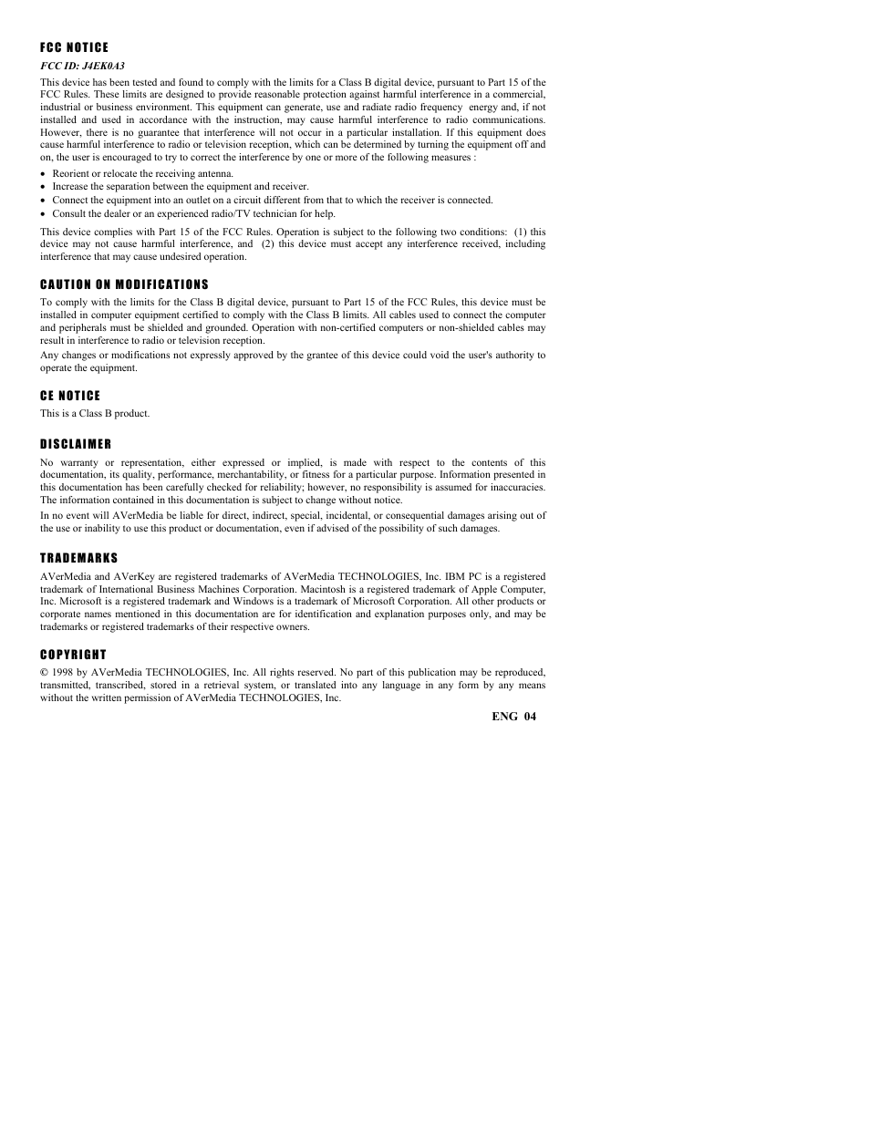 AVerMedia Technologies AVerKey300 User Manual | Page 2 / 32