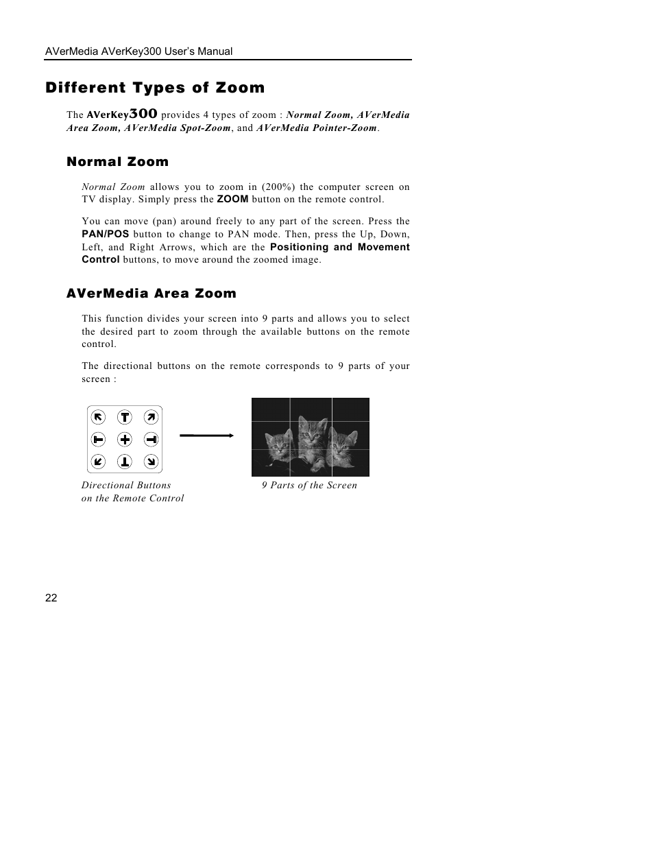 Different types of zoom | AVerMedia Technologies AVerKey300 User Manual | Page 25 / 32