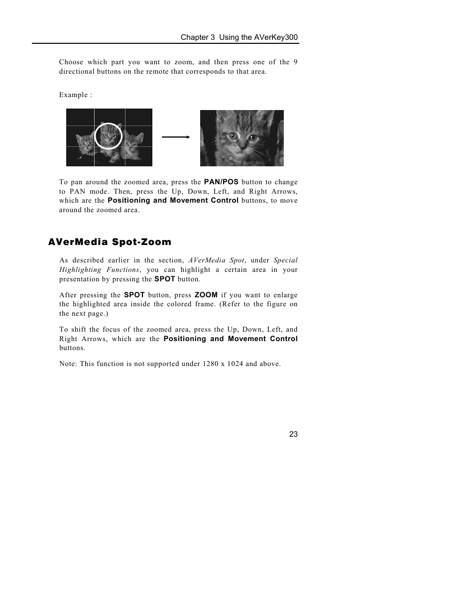 Avermedia spot-zoom | AVerMedia Technologies AVerKey300 User Manual | Page 26 / 32