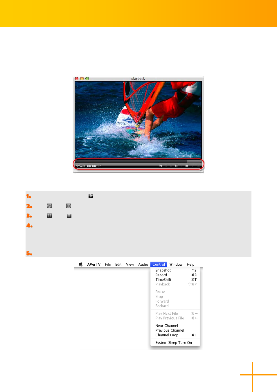 Playing the recorded programs, 35 playing the recorded programs | AVerMedia Technologies AverTV for Mac 2 User Manual | Page 39 / 51