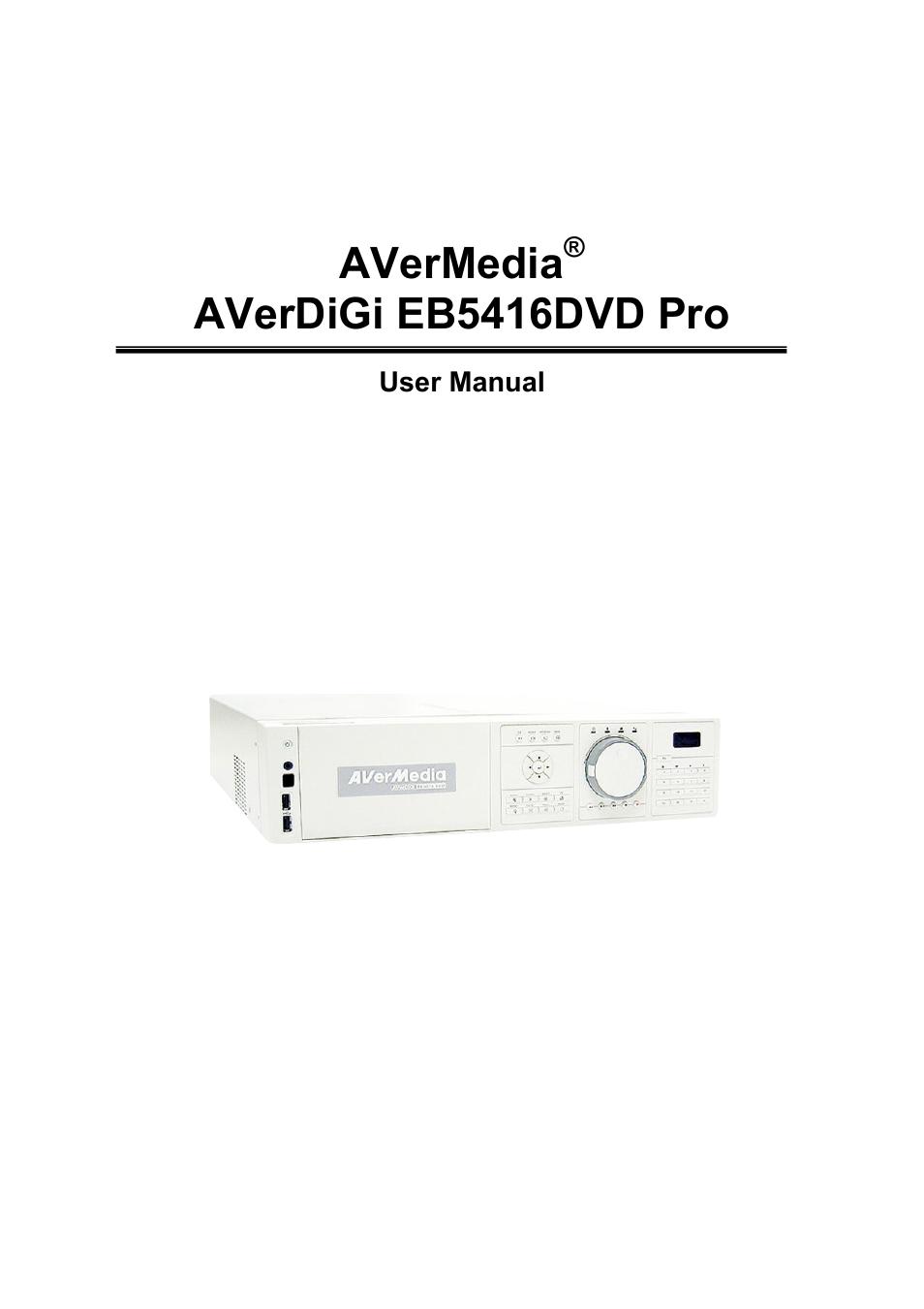 AVerMedia Technologies AVERDIGI EB5416DVD User Manual | 79 pages