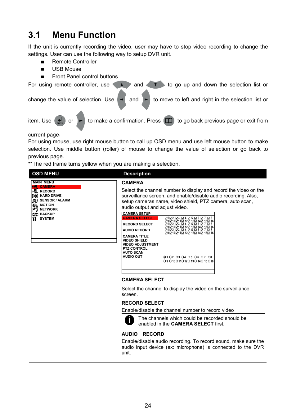 1 menu function | AVerMedia Technologies AVERDIGI EB5416DVD User Manual | Page 30 / 79