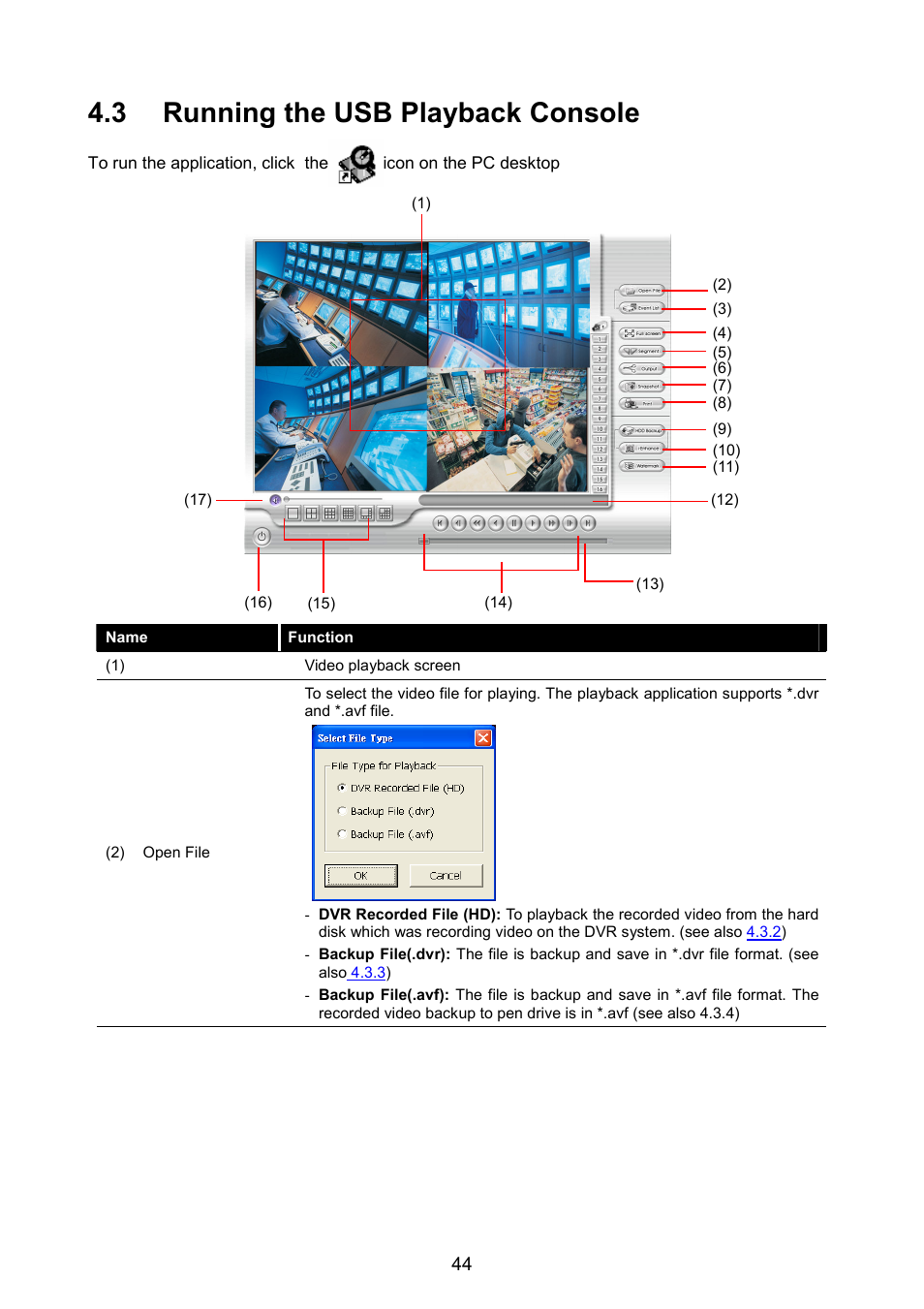 3 running the usb playback console | AVerMedia Technologies AVERDIGI EB5416DVD User Manual | Page 50 / 79