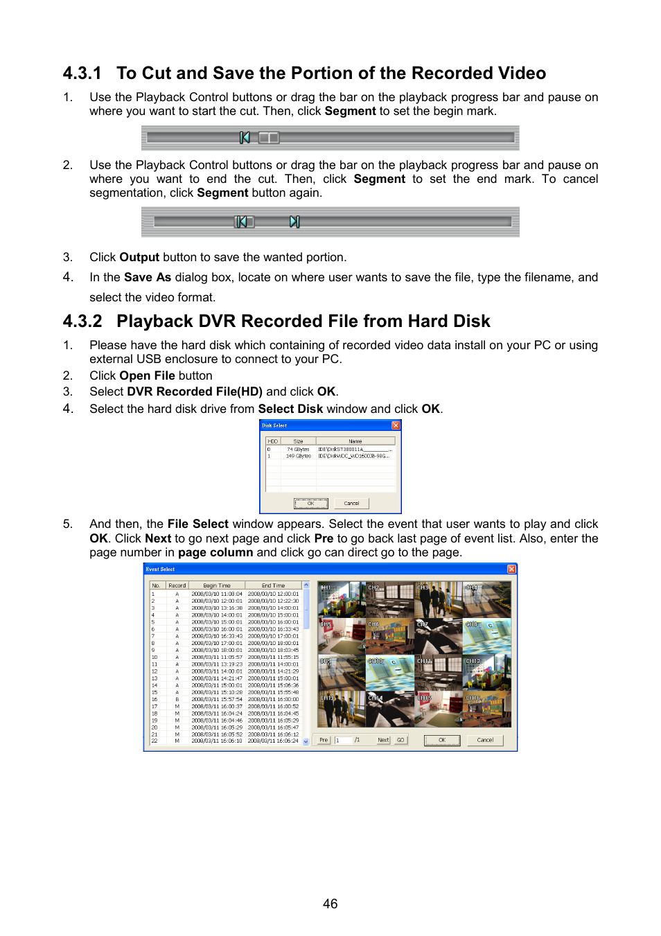 2 playback dvr recorded file from hard disk | AVerMedia Technologies AVERDIGI EB5416DVD User Manual | Page 52 / 79