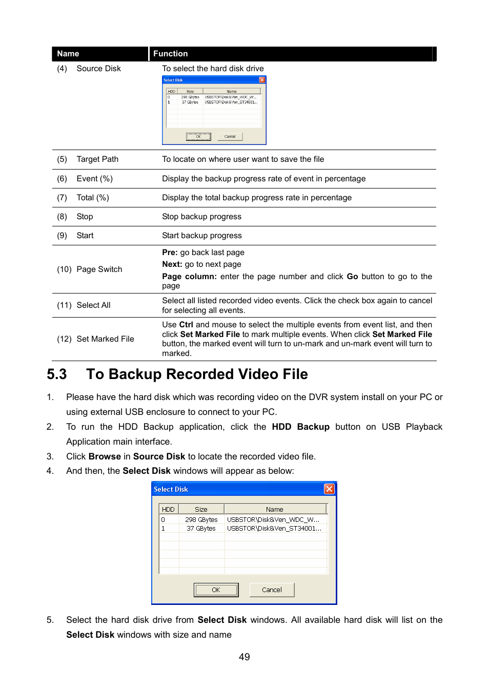 3 to backup recorded video file | AVerMedia Technologies AVERDIGI EB5416DVD User Manual | Page 55 / 79