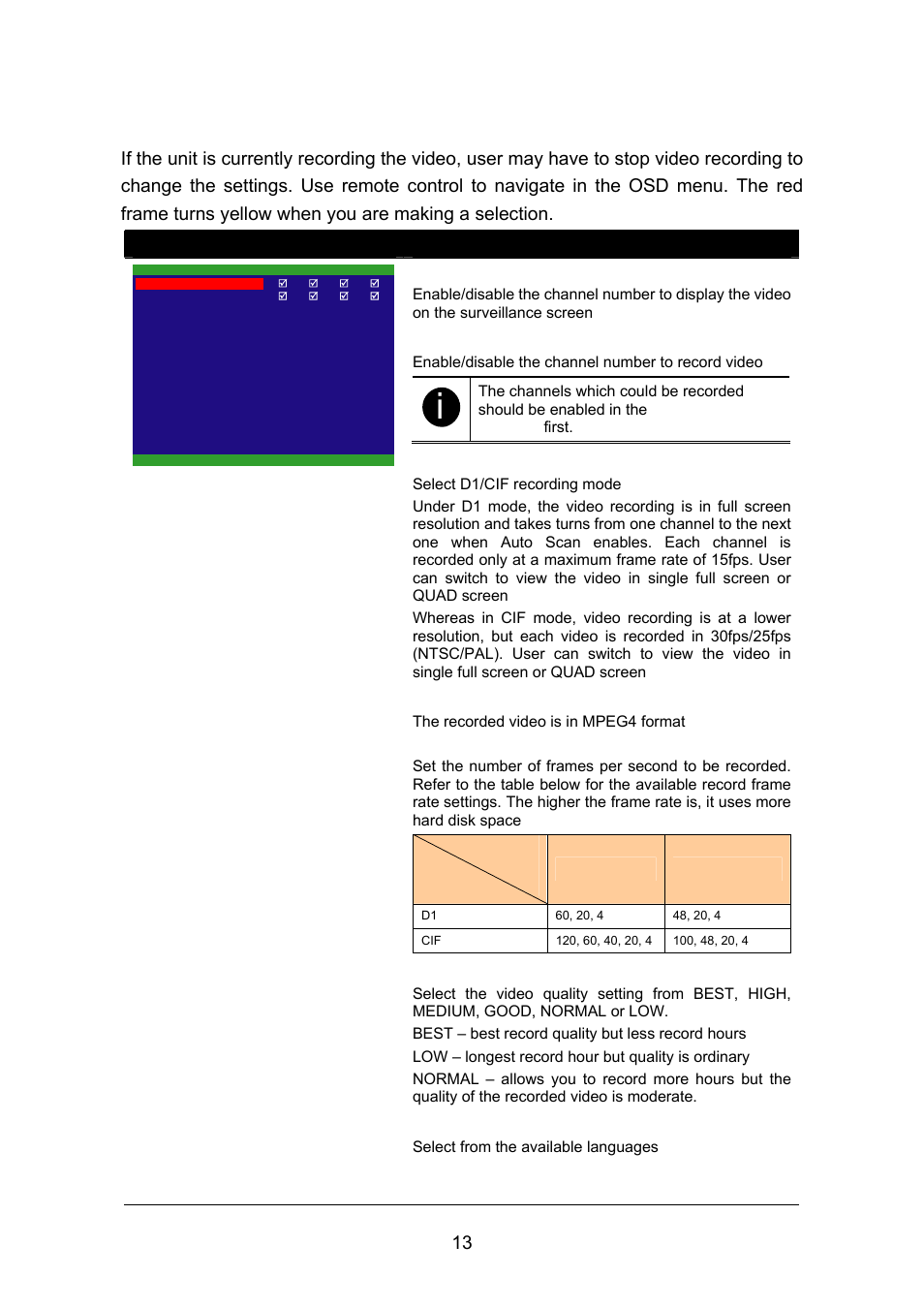 1 menu function, Menu function | AVerMedia Technologies AVERDIGI EB1304 User Manual | Page 19 / 56