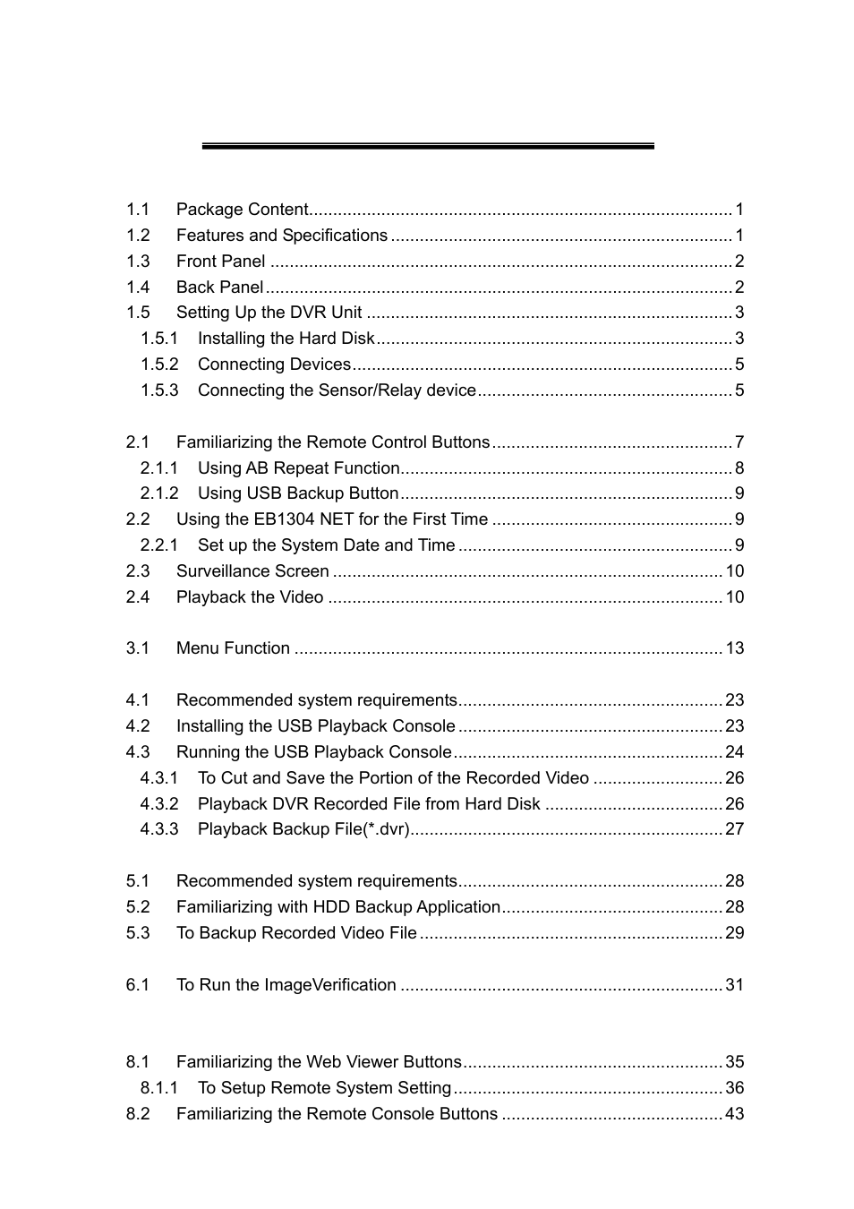 AVerMedia Technologies AVERDIGI EB1304 User Manual | Page 4 / 56