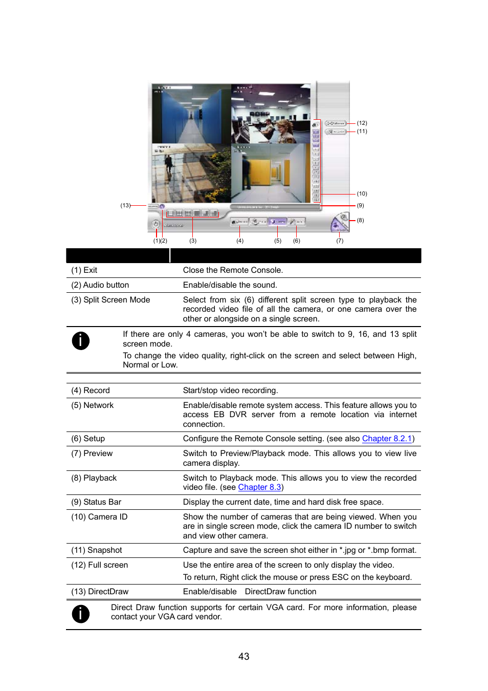2 familiarizing the remote console buttons, Familiarizing the remote console buttons | AVerMedia Technologies AVERDIGI EB1304 User Manual | Page 49 / 56