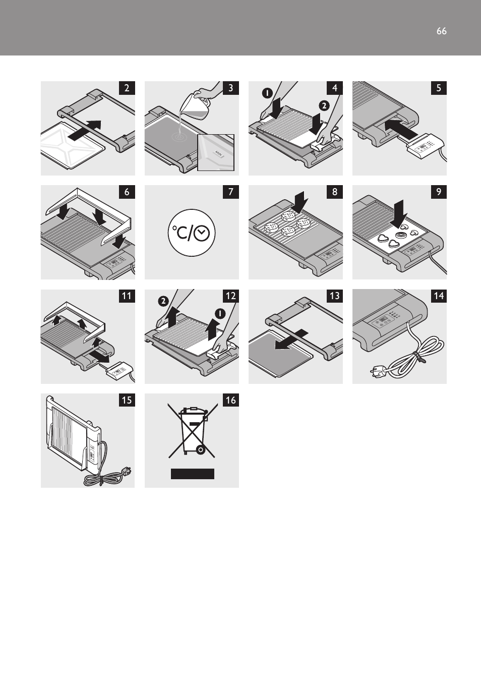 Philips Pure Essentials Collection Gril de table User Manual | Page 66 / 68