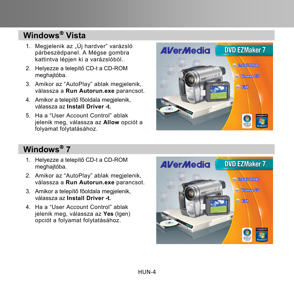 Windows, Vista | AverMedia C039 User Manual | Page 20 / 72