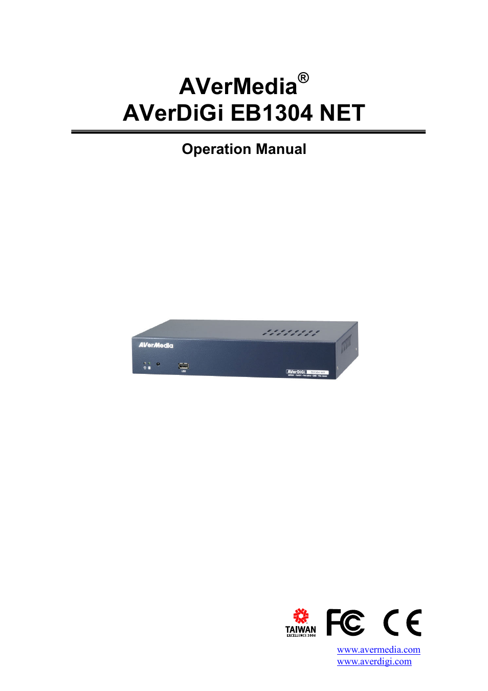 AVerMedia Technologies EB1304 NET User Manual | 56 pages