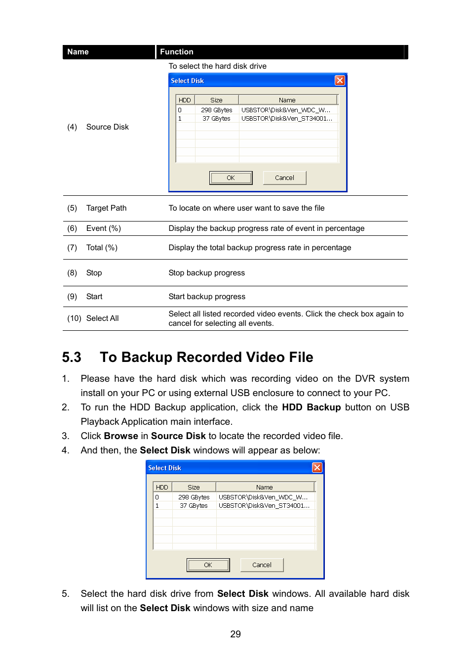 3 to backup recorded video file | AVerMedia Technologies EB1304 NET User Manual | Page 35 / 56