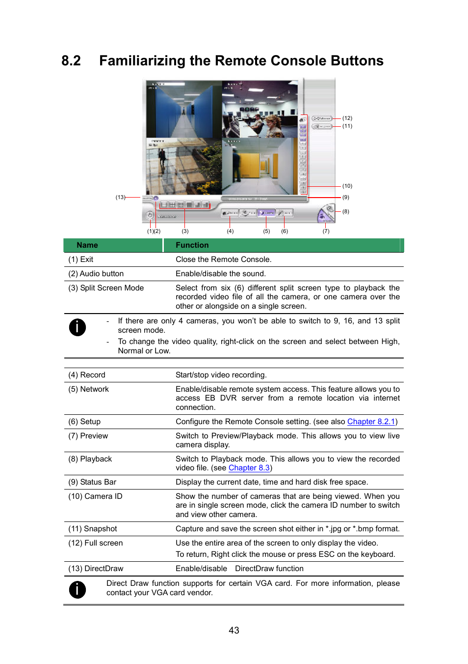 2 familiarizing the remote console buttons | AVerMedia Technologies EB1304 NET User Manual | Page 49 / 56