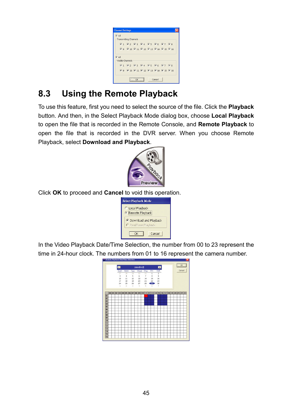 3 using the remote playback | AVerMedia Technologies EB1304 NET User Manual | Page 51 / 56