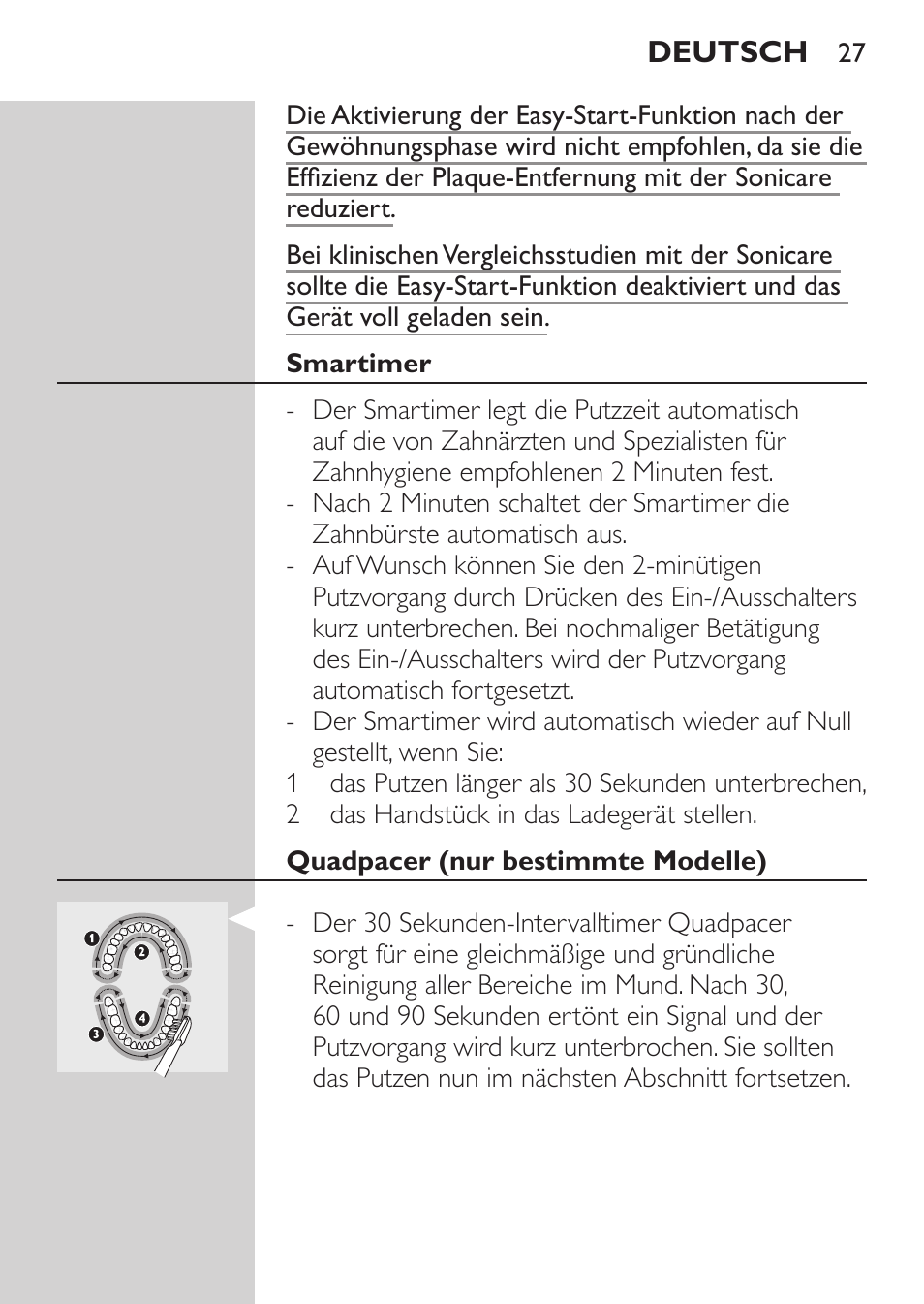 Philips Sonicare CleanCare Brosse à dents sonique rechargeable User Manual | Page 27 / 88