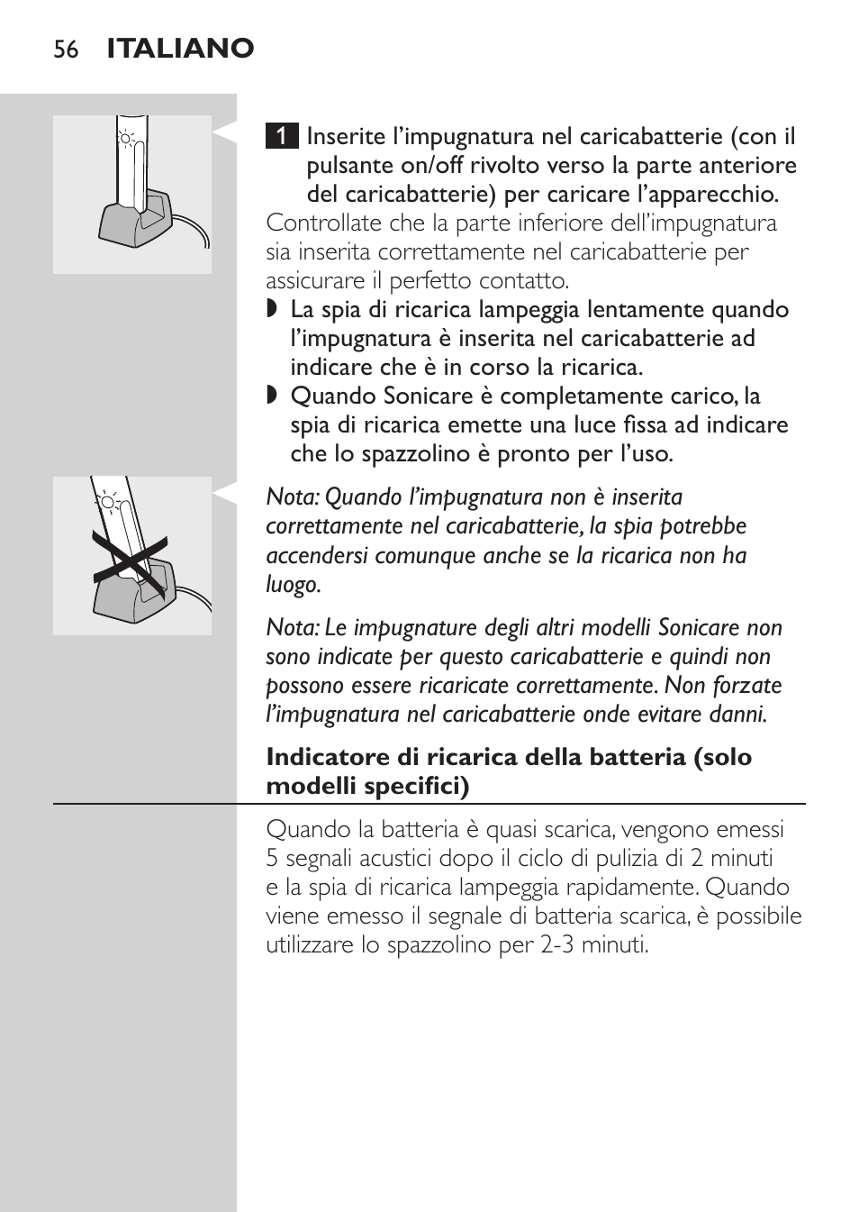 Philips Sonicare CleanCare Brosse à dents sonique rechargeable User Manual | Page 56 / 88