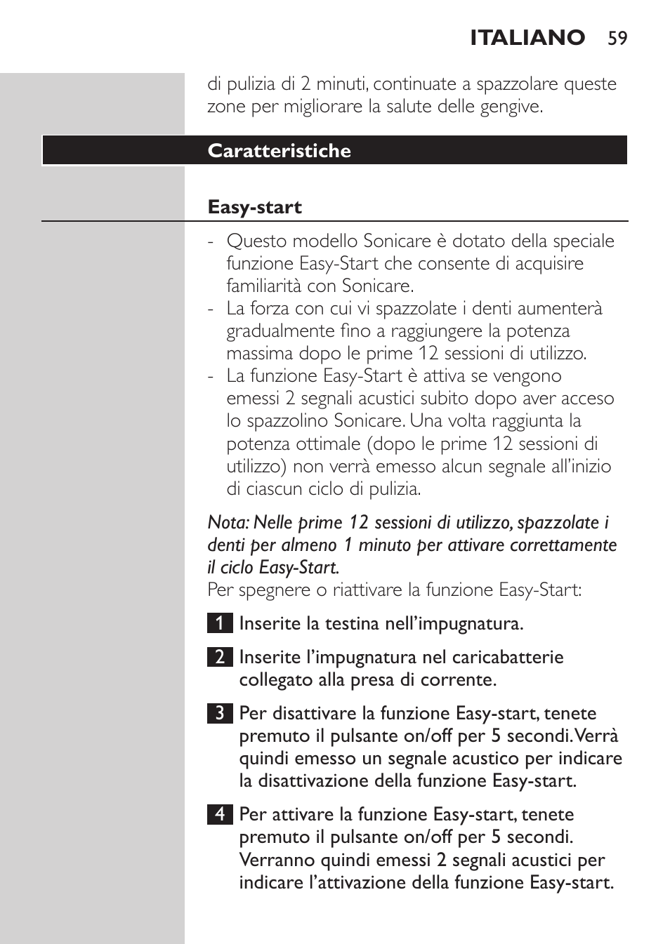 Philips Sonicare CleanCare Brosse à dents sonique rechargeable User Manual | Page 59 / 88
