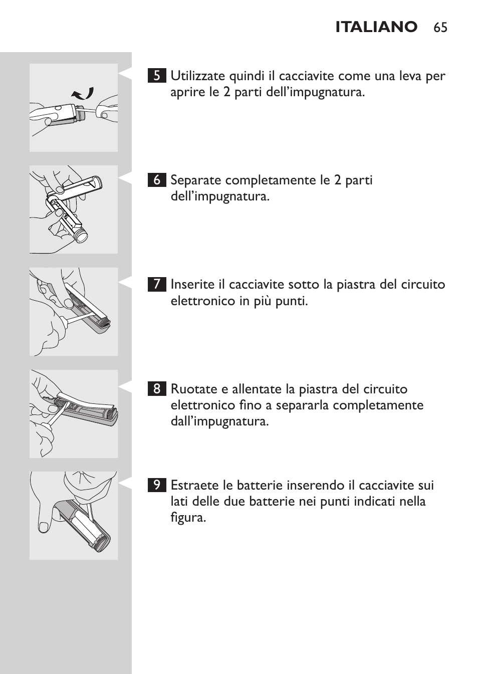 Philips Sonicare CleanCare Brosse à dents sonique rechargeable User Manual | Page 65 / 88