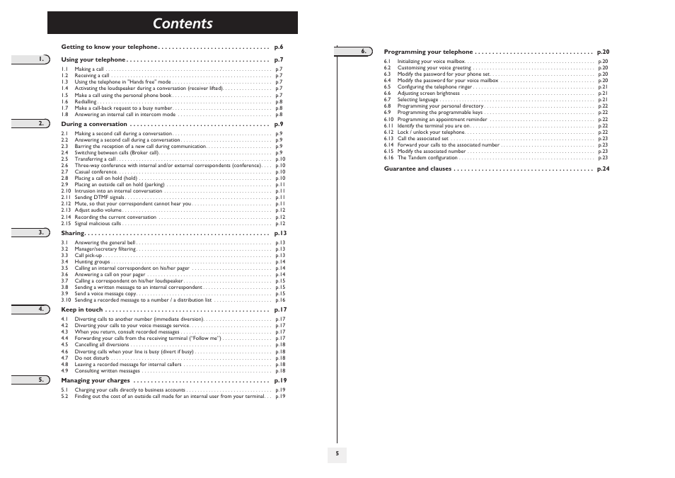 Alcatel 4008/4018/4019 User Manual | Page 5 / 24