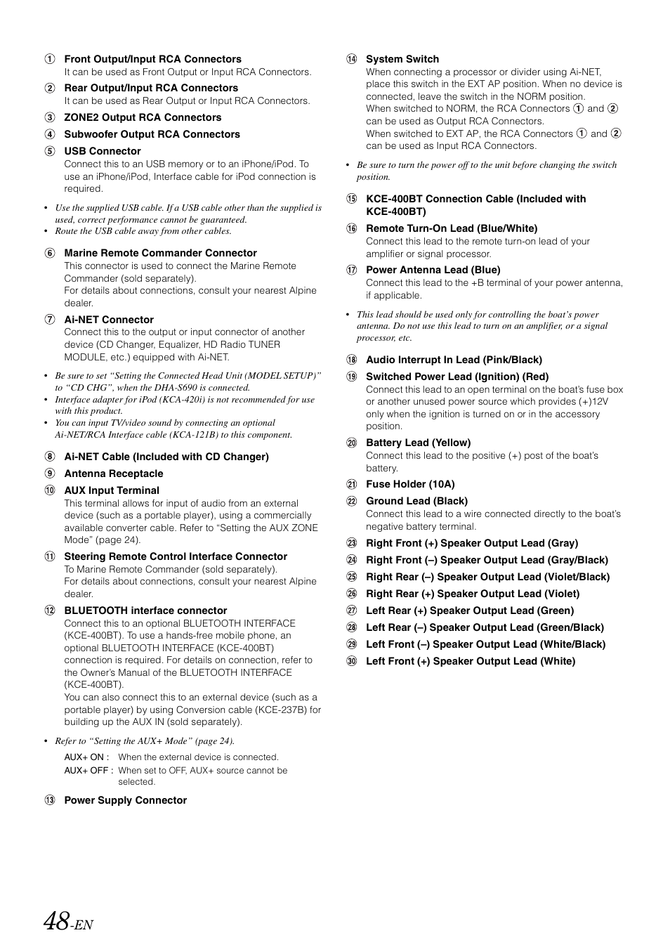 Alpine CDA-118M User Manual | Page 50 / 51