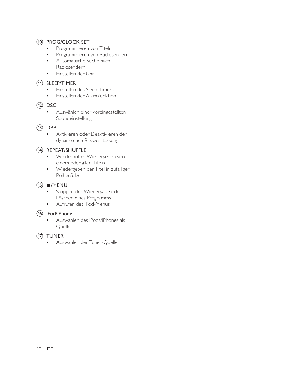 Philips Élégante microchaîne User Manual | Page 52 / 180