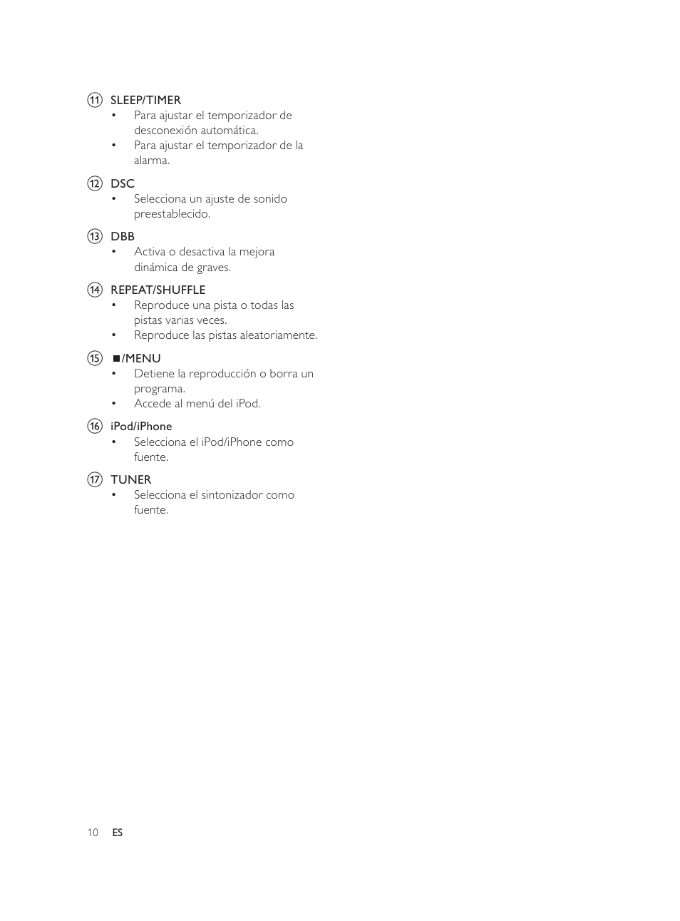 Philips Élégante microchaîne User Manual | Page 75 / 180